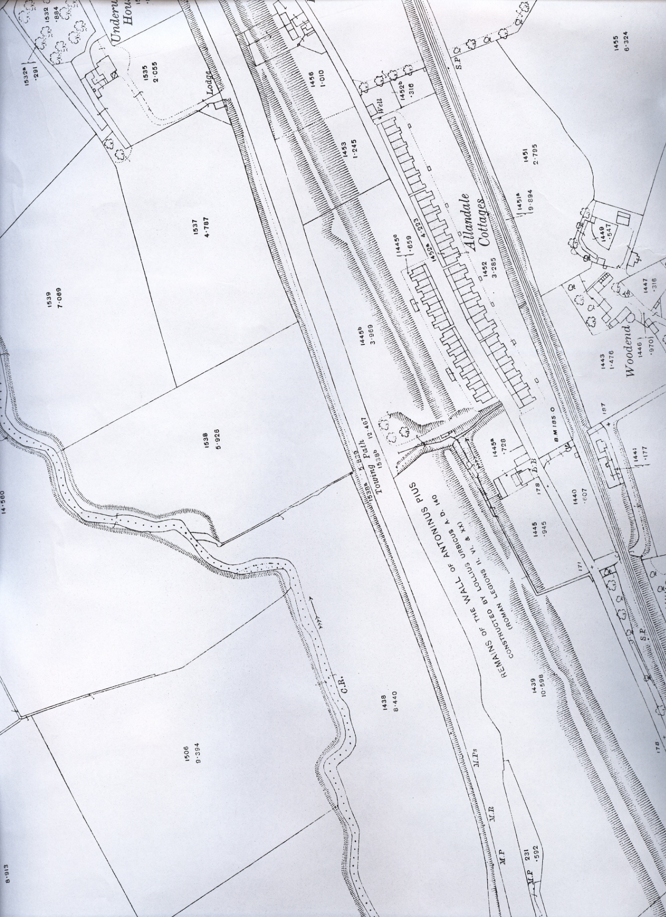 Detailed map of Allandale Cottages area
