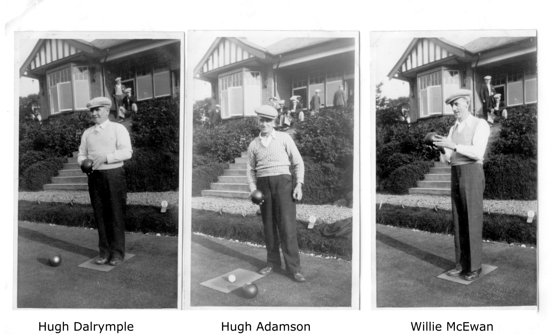 Individual Bowlers - Hugh Dalrymple, Hugh Adamson, Willie McEwan